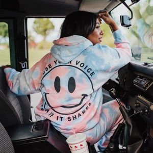 DISO Milk Maker Cotton Candy Tie Dye Hoodie